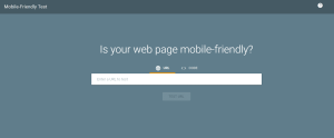 Google mobile-friendly test tool