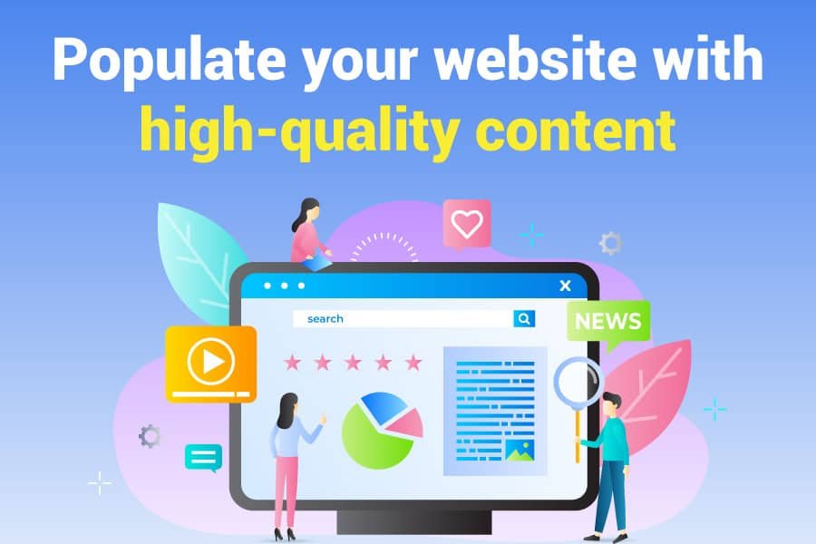 Populate-your-website-with-high-quality-content