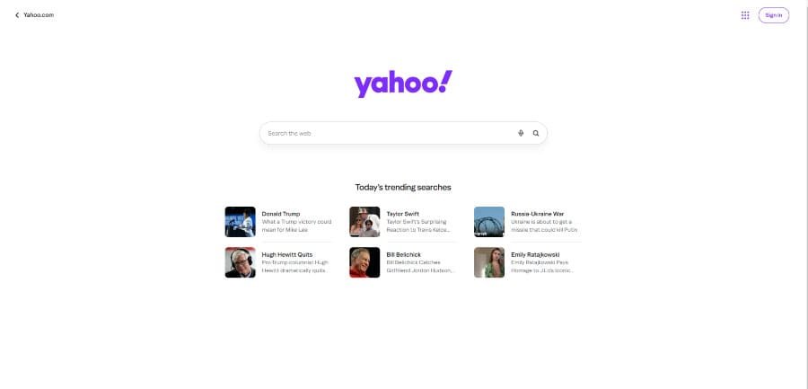 Yahoo! Search Engine