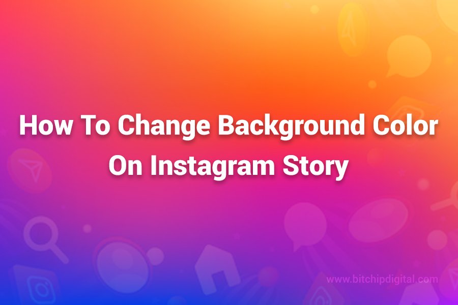 how to change background color on instagram story